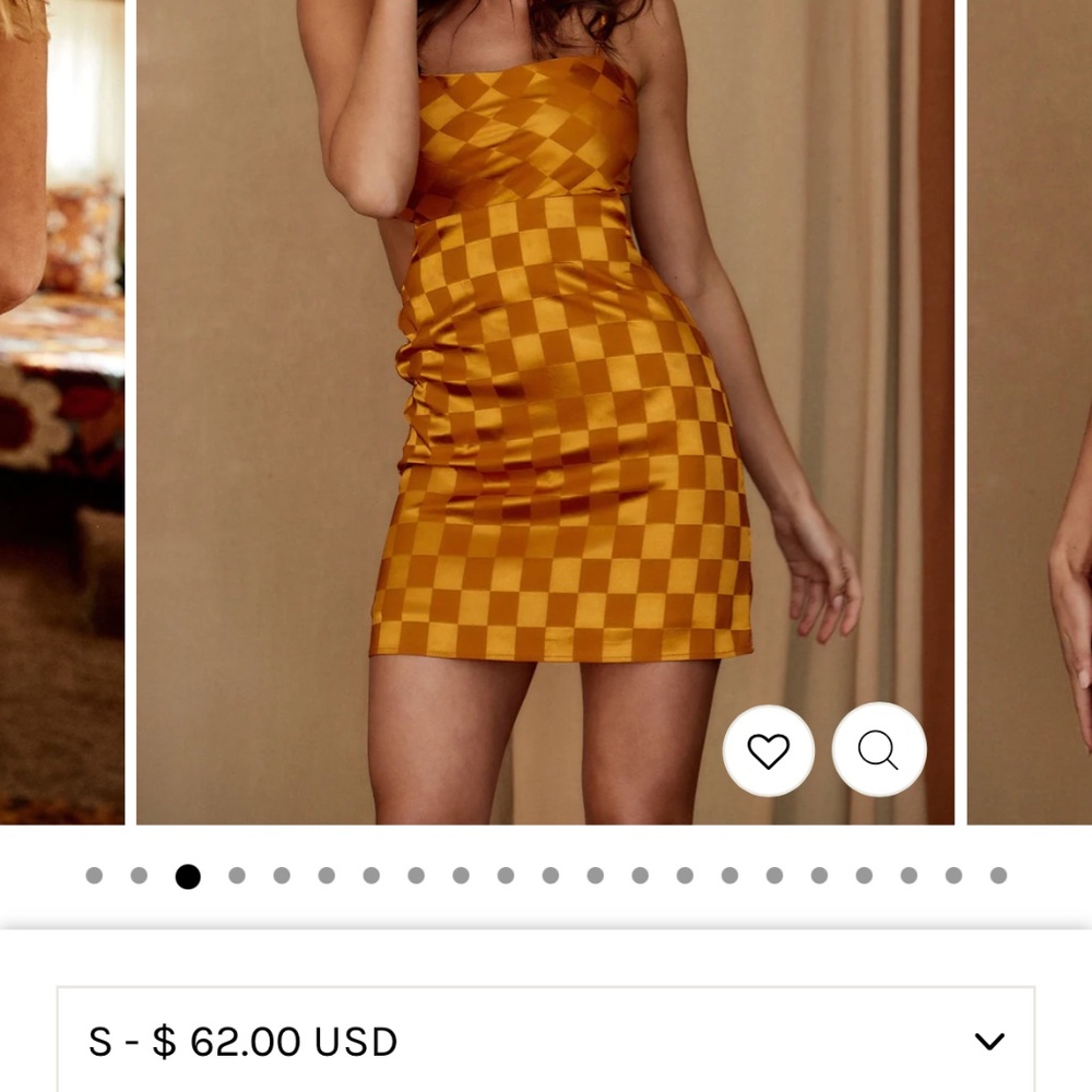 12TH tribe Ava Poppy Checkered Mini Dress